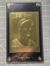 1995 Golden Legends 22k Gold Dizzy Dean Card in box with COA Number 6607/50,000