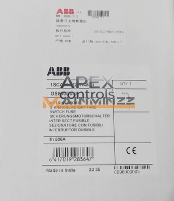 ONE ABB Lsolating Switch Fuse OS800D03P 1SCA022825R4880 NEW