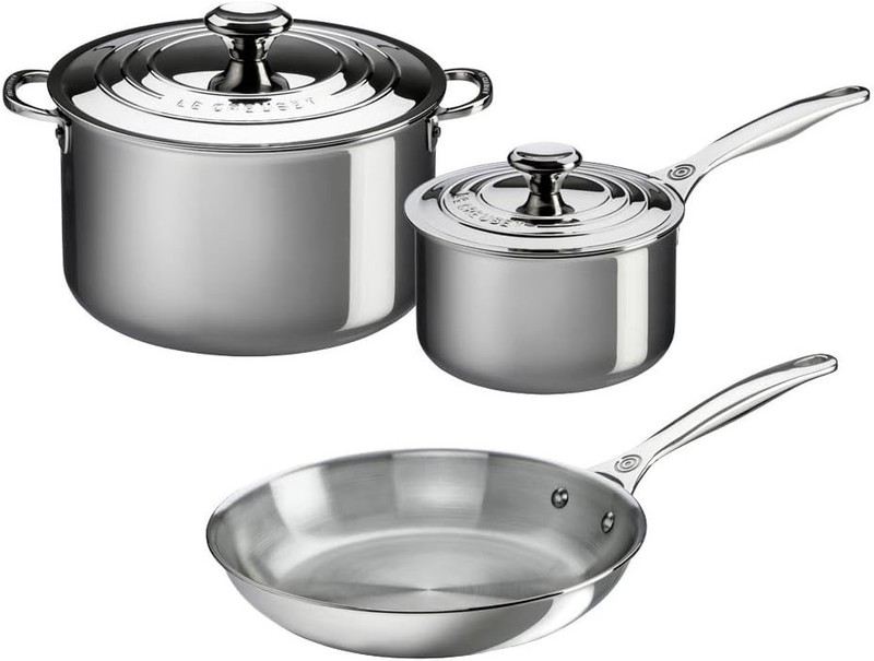 BRAND NEW IN BOX ~ Le Creuset Stainless Steel 5-Piece Cookware Set
