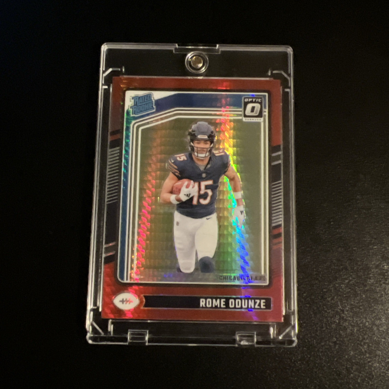 2024 Panini Donruss Optic - Rated Rookie Rome Odunze #286 Red Hyper Prizm (RC)