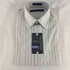 NEW Perry Ellis Portfolio Wrinkle Free Cotton Dress Shirt 15 34/35 Classic Fit