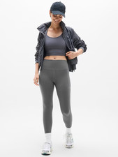 Athleta XS Salutation Stash High Rise 7/8, Shadow Grey Tight Leggings NWT NEW