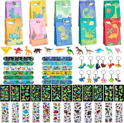 Yulado Kindergeburtstag Mitgebsel Set, Dino Party Mitgebsel Kindergeburtstag,