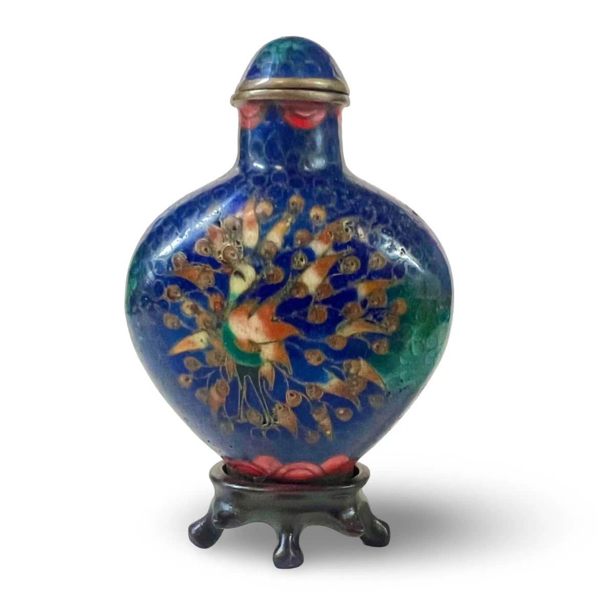 古董原始景泰蓝古董中国鼻烟壶| eBay