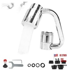 1080  U-Shaped Faucet Extender   Rotatable Faucet Aerator with 3 Adapters 