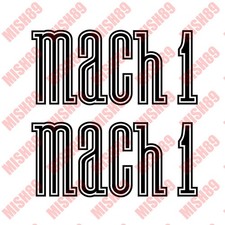 Ford Mustang Mach 1 Car Name Logo Die Cut Vinyl Graphic Decal Sticker - Any Size