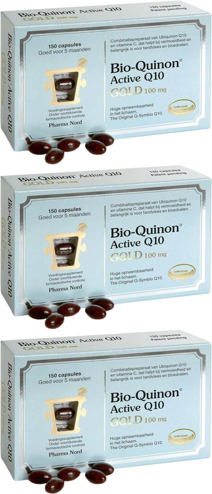 Pharma Nord Bio-Quinone Q10 Gold 100mg 150 Capsules Coenzyme Q10 CoQ10 - Image 7