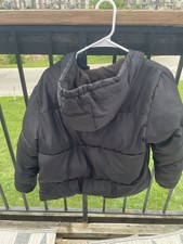 Kids Black Puffer Jacket 10/12