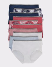 Hanes Brief Womens 10-Pack Panties Underwear Breathable Cotton Stretch Cool 6-10