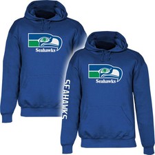 Seahawks Sweatshirt Hoodie Seattle Football Throwback Hooded Sweat Shirt GSS02