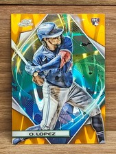 2022 Topps Chrome Otto Lopez #26 Orange Galactic Cosmic Refractor 25/25 RC
