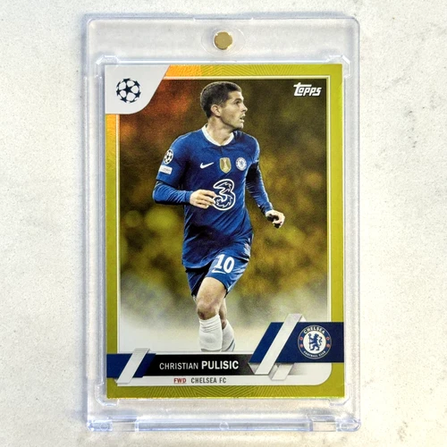 2022-23 Topps UEFA Club Competitions #144 Christian Pulisic Yellow Foil /299
