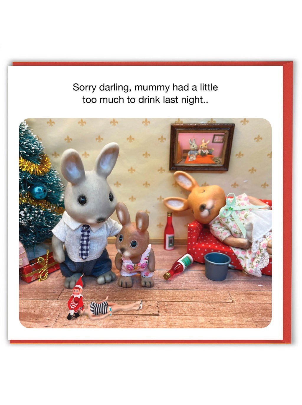 Funny Christmas Card Forest_Fr1ends Witty Amusing Festive Humour Novelty Joke