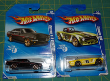 2X - 2010 Hot Wheels Faster Than Ever Custom V-8 Vega Walmart Triumph TR6 Kmart