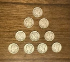 Mercury Silver Dimes - Lot Of 10