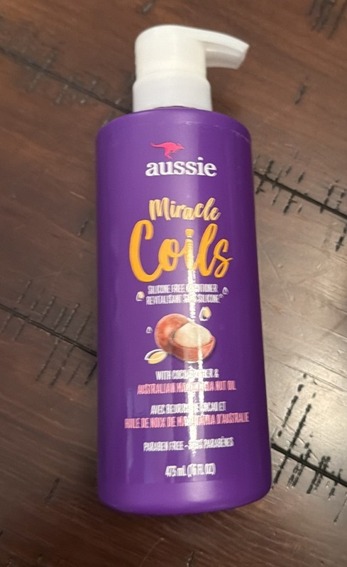 New Aussie Miracle Coils Conditioner Cocoa Butter Silicon/Paraben Free 16 fl oz