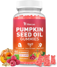 Pumpkin Seed Oil Gummies, Pumpkin Seed Oil Supplement with Saw Palmetto for Hair