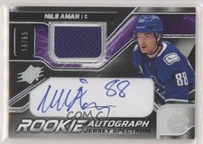 2022-23 SPx Rookie Auto Jersey Spectrum 16/65 Tier 1 Nils Aman #NA Auto mq5