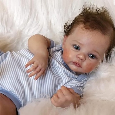 20'' Real Reborn Baby Doll Vinyl Lifelike Toddler Girl Handmade Kids Gift 3+