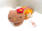 2001 VINTAGE TAN HELLO KITTY SLEEPING PLUSH DOLL SANRIO RARE BRAND NEW WITH TAG