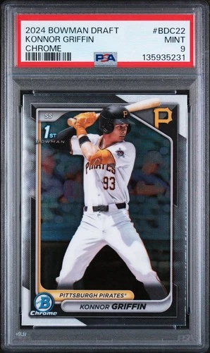 2024 Bowman Draft Chrome Konnor Griffin PSA 9 Mint Rookie RC #BDC22