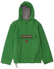 NAPAPIJRI Giacca Anorak con Cappuccio Grafica Ragazzo 13-14 Anni Verde Poliammide AM11