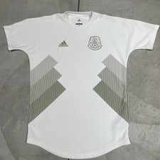 Mexico Special Edition Jersey Mens Size Small White Adidas 2017-2018 Futbol Rare