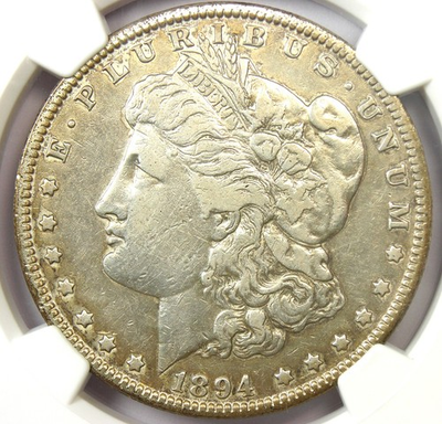 #ad 1894 P Morgan Silver Dollar $1 Coin 1894 Certified NGC XF Details Rare Date $1225.00