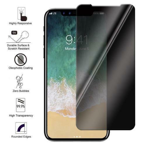 For Iphone 11 Pro Max Xs Xr 8 7 Anti Spy Privacy Tempered Glass Screen Protector Ebay