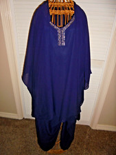 WTJIAPAI 3 PIECE NAVY CHIFFON PARTY SET, MOTHER OF THE BRIDE - SIZE 20W