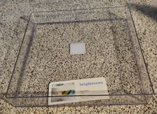 Brightroom Acrylic Stackable Paper Letter Tray Desk Organizer Clear 11.8" X11.8"