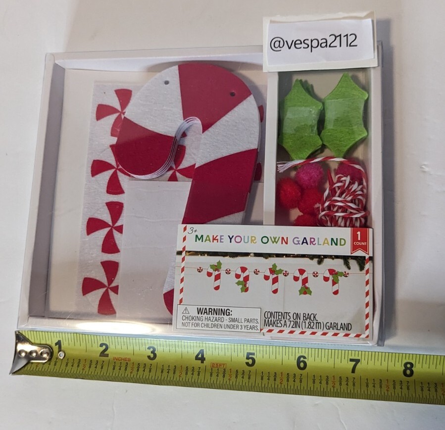 Target Bullseye Playground Peppermint Candy Garland Christmas Make Your