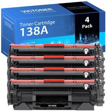 With Chip1-4pk 138a W1380a Toner Cartridge For Hp Laser Jet Pro Mfp 3101fdw With Chip1-4pk 138a W1380a Toner Cartridge For Hp Laser Jet Pro Mfp 3101fdw