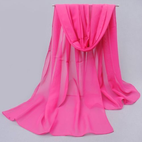 NUOVE sciarpe sciarpa donna alla moda lunghe morbide sottili da donna scialle chiffon sensazione di seta collo - Foto 11 di 44