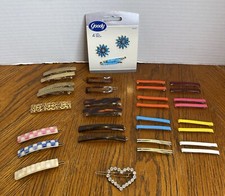 Vtg Goody Tortoise Shell Stay Tight Misc. Hair Barrette Lot