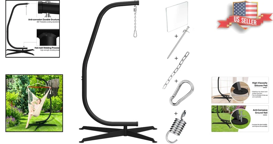 Versatile Multi-functional Hammock Swing Stand - Sturdy - Max Load 150kg - Image 2 of 4