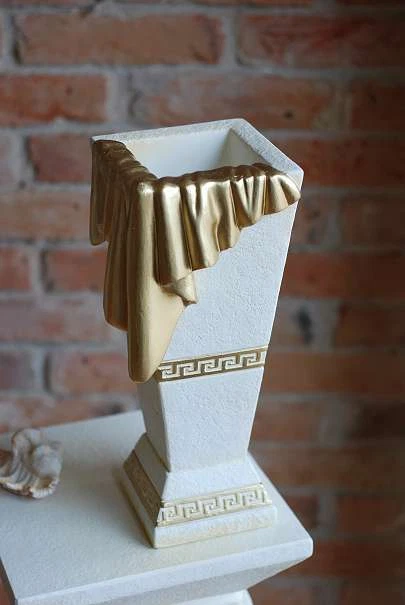 MÄANDER VASE KRUG GEFÄß DECOR DEKO KUNST ART SCHALE MÖBEL WOHNEN GRIECHISCH - Bild 1 von 1