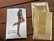 WAKUNA 2 Pairs Toeless Pantyhose Tights For Women 20D Open Toe Pantyhose Medium