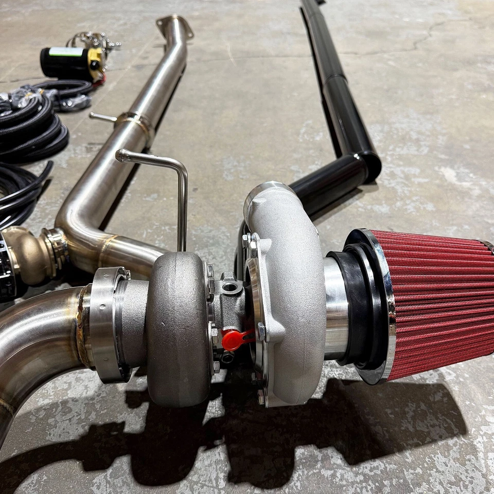 Rear Custom Mount Turbo Kit For Nissan 350Z Fairlady Z33 Infiniti G35 VQ35DE HR - Image 4 of 4