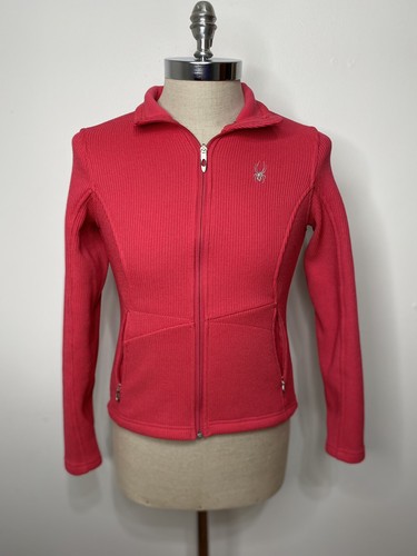 Spyder Core Sweater Womens S Pink Zip 