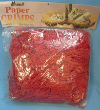 Paper Crimps Red for Filling Baskets Gift Bags Floral  More 3.75 OZ Maxwell