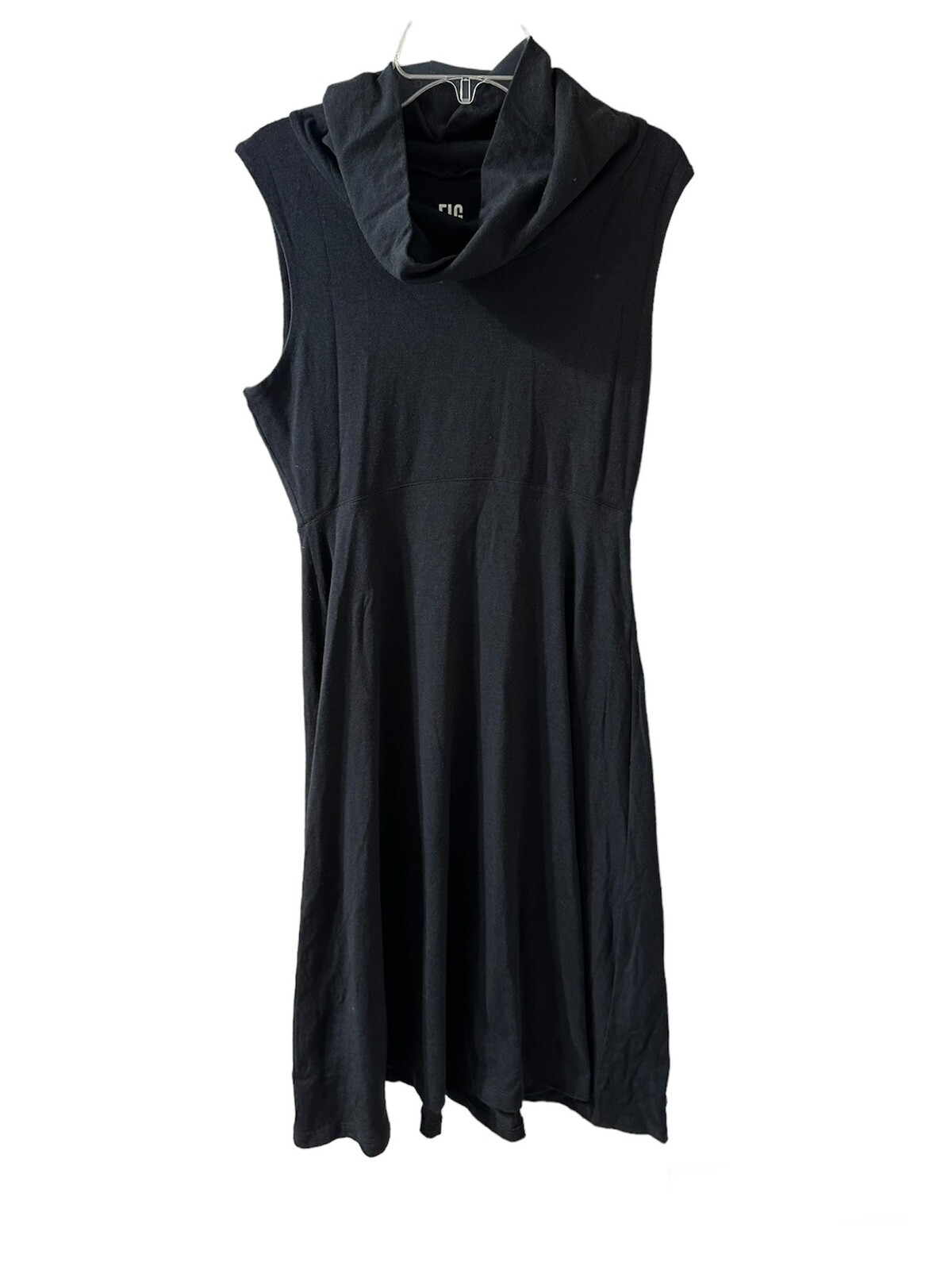 Figs Safari Sleeveless Turtleneck Sweater Dress Black Size Medium eBay