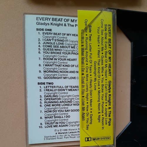 Gladys Knight & The Pips – Every Beat Of My Heart. Cassette Tape. - Picture 16 of 24