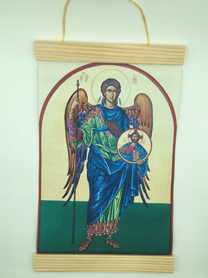 Image of St Gabriel, Canvas Wall Print, 8x12 Beige Background