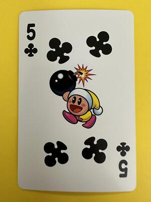 Poppy Bros. Jr. 5 Playing Poker Card Kirby Super Star Blue