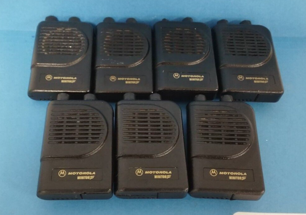 Lot 7 Motorola Minitor Emergency Fire Radio Pagers L565 eBay