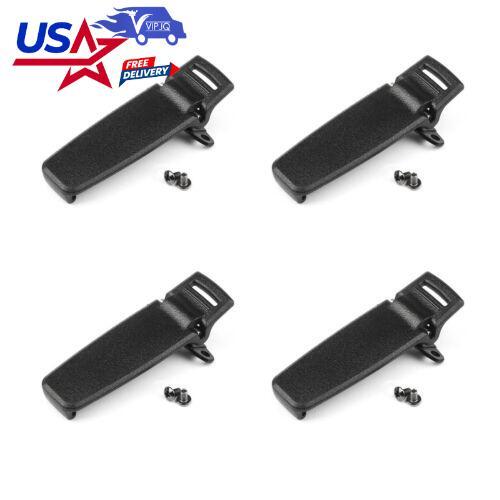 4Pcs Belt Clip For TYT MD-380 Retevis RT3 Two Way Radio Black
