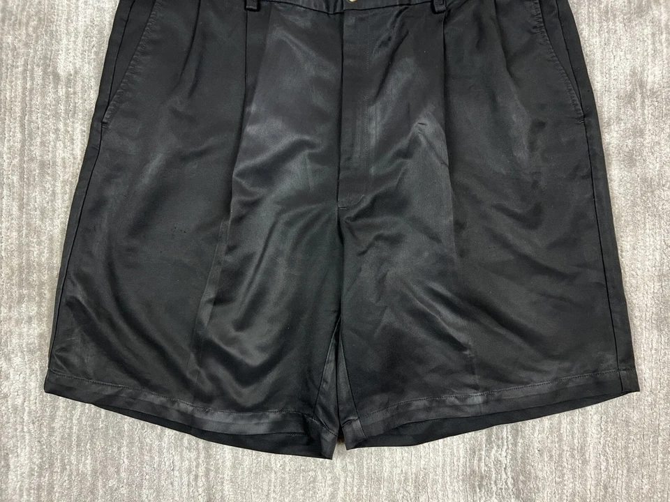 Haggar Shorts Mens 42 Black Golf Chino Flex Waist - Image 3 of 4