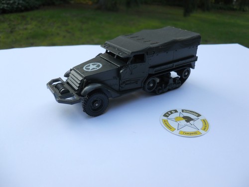 Lot De 10 Galets Plastique Kaki Pour Half-track US - Échelle 1/50, Marque Verem, Neuf