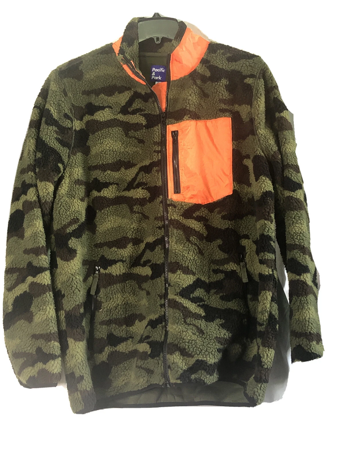 Pacific & Park CAMO Sherpa Fleece Jacket, US Several Available 2XL L M